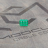 Холдер для проводов ModCust Round Cable Comb - Emerald Green/Matt