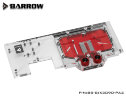 Водоблок + Активный бэкплейт Barrow LRC2.0 full coverage GPU Water Block for Gigabyte AORUS 3090 Aurora